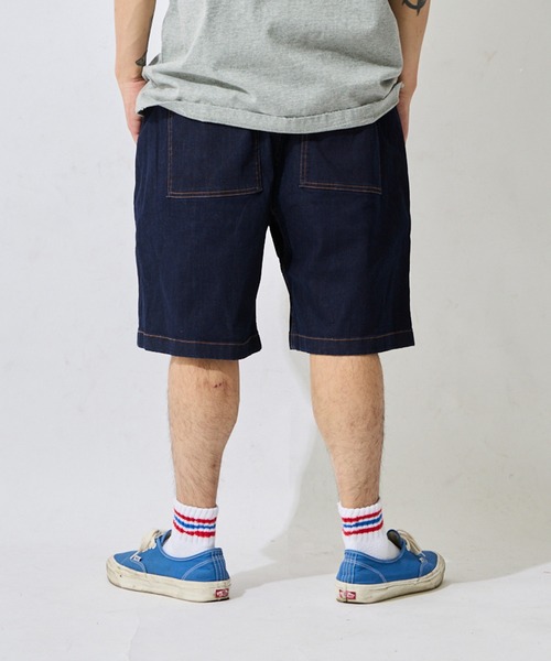 ムラサキスポーツ(ムラサキスポーツ)の「DEAR LAUREL/ディアローレル×GRAMICCI ハーフパンツ メンズ 【グラミチコラボ】DENIM LOOSE SHORT GMP6-S2067(その他パンツ・メンズ・ブラック/インディゴブルー/ワンウォッシュ・M/L)」の7枚目の写真