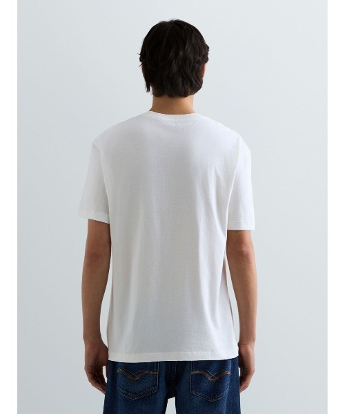 REPLAY(リプレイ)の「ベーシックジャージーカクテルプリント Tシャツ(Tシャツ/カットソー・メンズ・ホワイト/エメラルド/ペールイエロー・LARGE/MEDIUM/SMALL/X-LARGE)」の4枚目の写真