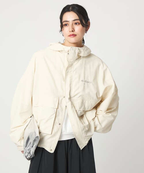 WILD THINGS（ワイルドシングス）の「【別注】＜WILD THINGS＞RURAL ジャケット（マウンテンパーカー・レディース・オフホワイト/ダークグレー・FREE）」の2枚目の写真