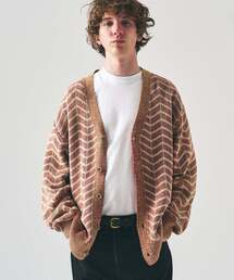 417 EDIFICE | インディゴジャガードカーディガン(カーディガン/ボレロ)