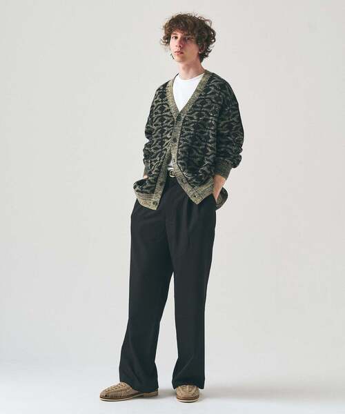 417 EDIFICE（フォーワンセブンエディフィス）の「インディゴジャガードカーディガン（カーディガン/ボレロ・メンズ・レッド/ブラウン/ブラック・LARGE/MEDIUM）」の11枚目の写真