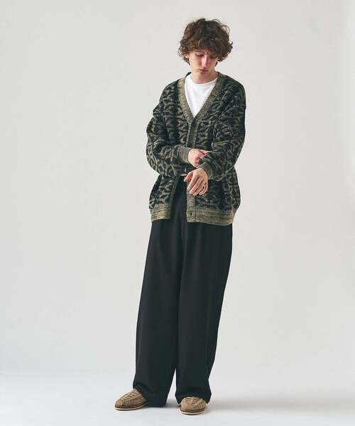 417 EDIFICE（フォーワンセブンエディフィス）の「インディゴジャガードカーディガン（カーディガン/ボレロ・メンズ・レッド/ブラウン/ブラック・LARGE/MEDIUM）」の12枚目の写真