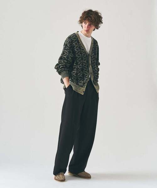 417 EDIFICE（フォーワンセブンエディフィス）の「インディゴジャガードカーディガン（カーディガン/ボレロ・メンズ・レッド/ブラウン/ブラック・LARGE/MEDIUM）」の13枚目の写真