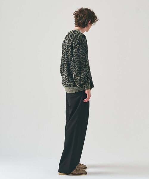 417 EDIFICE（フォーワンセブンエディフィス）の「インディゴジャガードカーディガン（カーディガン/ボレロ・メンズ・レッド/ブラウン/ブラック・LARGE/MEDIUM）」の14枚目の写真