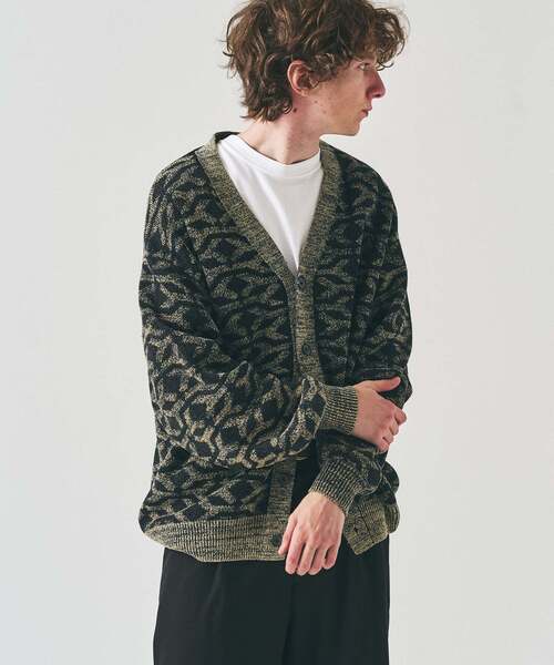 417 EDIFICE（フォーワンセブンエディフィス）の「インディゴジャガードカーディガン（カーディガン/ボレロ・メンズ・レッド/ブラウン/ブラック・LARGE/MEDIUM）」の18枚目の写真