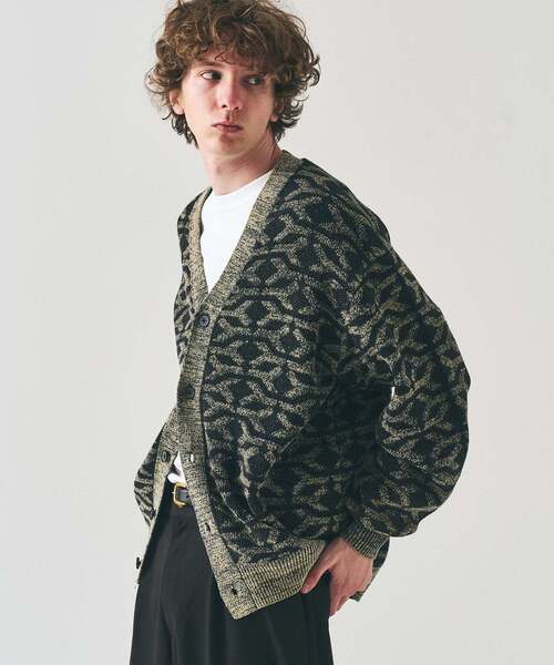 417 EDIFICE（フォーワンセブンエディフィス）の「インディゴジャガードカーディガン（カーディガン/ボレロ・メンズ・レッド/ブラウン/ブラック・LARGE/MEDIUM）」の19枚目の写真