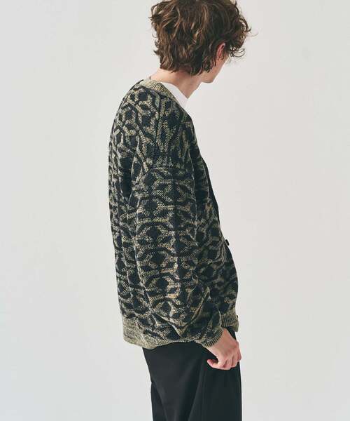 417 EDIFICE（フォーワンセブンエディフィス）の「インディゴジャガードカーディガン（カーディガン/ボレロ・メンズ・レッド/ブラウン/ブラック・LARGE/MEDIUM）」の20枚目の写真