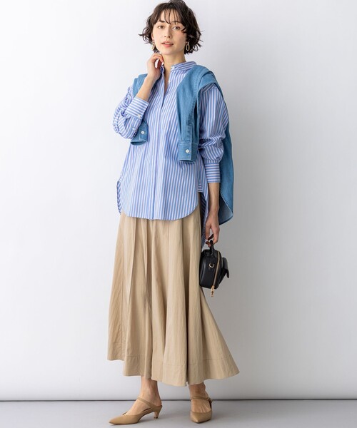 23区(ニジュウサンク)の「CANCLINI シャーティング ルーズフィットシャツ(シャツ/ブラウス・レディース・ブルー系/イエロー系1/スカイブルー系1/ホワイト系/ピンク系1・38)」の14枚目の写真