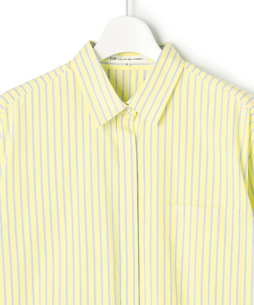 23区(ニジュウサンク)の「CANCLINI シャーティング ルーズフィットシャツ(シャツ/ブラウス・レディース・ブルー系/イエロー系1/スカイブルー系1/ホワイト系/ピンク系1・38)」の13枚目の写真