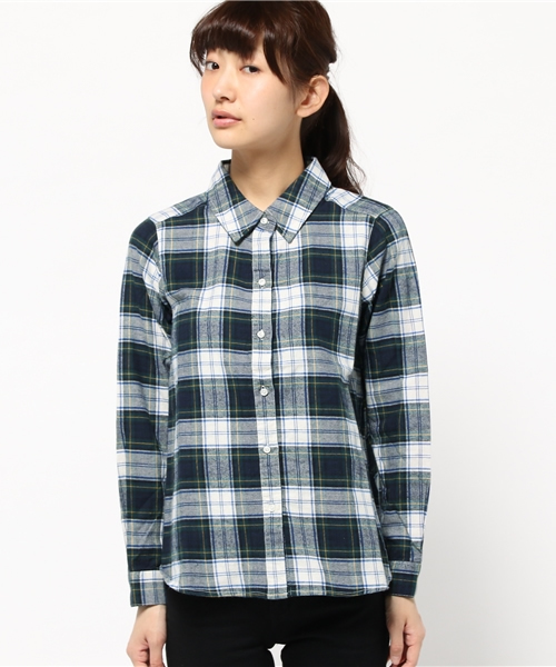 OUTLET(アウトレット)の「【CIAOPANIC TYPY】チェックカシュクールシャツ(シャツ/ブラウス・レディース・ベージュ/チェック/レッド/ホワイト・MEDIUM/SMALL)」の9枚目の写真