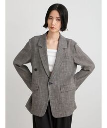 MIESROHE（ミースロエ）の「からみ織り2WAYジャケット（テーラードジャケット）」