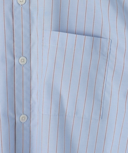 niko and...（ニコアンド）の「2WAYラインシャツ（シャツ/ブラウス・メンズ・ブルー/オレンジ・MEDIUM/BIG(L)）」の4枚目の写真