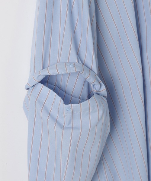 niko and...（ニコアンド）の「2WAYラインシャツ（シャツ/ブラウス・メンズ・ブルー/オレンジ・MEDIUM/BIG(L)）」の8枚目の写真