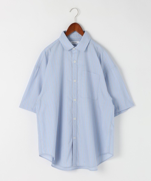 niko and...（ニコアンド）の「2WAYラインシャツ（シャツ/ブラウス・メンズ・ブルー/オレンジ・MEDIUM/BIG(L)）」の9枚目の写真