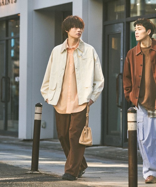 niko and...（ニコアンド）の「2WAYラインシャツ（シャツ/ブラウス・メンズ・ブルー/オレンジ・MEDIUM/BIG(L)）」の15枚目の写真