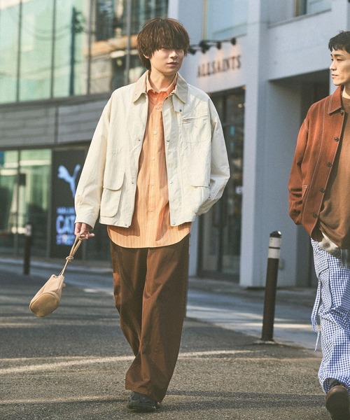niko and...（ニコアンド）の「2WAYラインシャツ（シャツ/ブラウス・メンズ・ブルー/オレンジ・MEDIUM/BIG(L)）」の16枚目の写真
