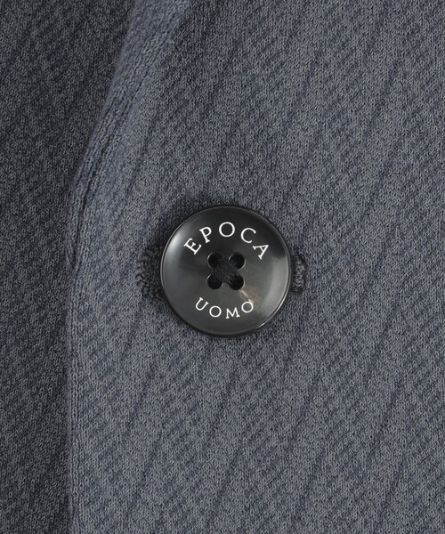 EPOCA UOMO(エポカウォモ)の「【セットアップ対応】変形ヘリンボーンジャージージャケット(テーラードジャケット・メンズ・グレー系その他2/ダークネイビー・46/48)」の11枚目の写真