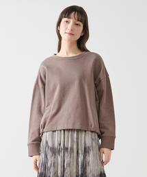クルーネックカットプルオーバー