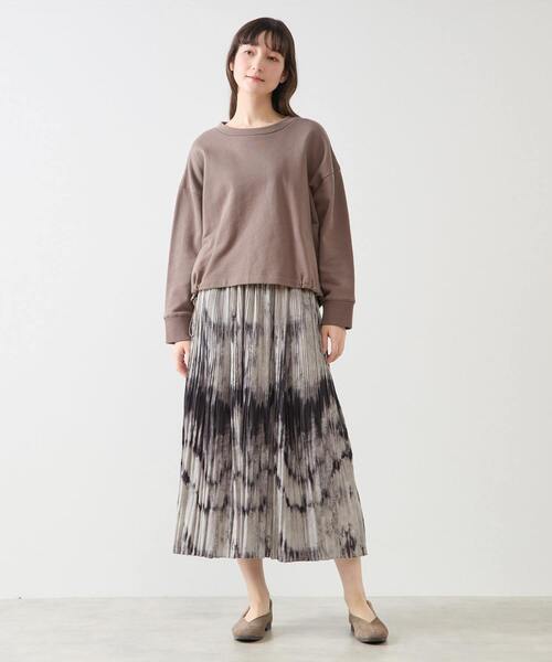 LOGEMENT DE CLAIRE(ロジュモンドクレール)の「クルーネックカットプルオーバー(Tシャツ/カットソー・レディース・ブラック/オフホワイト/モカ・FREE)」の13枚目の写真