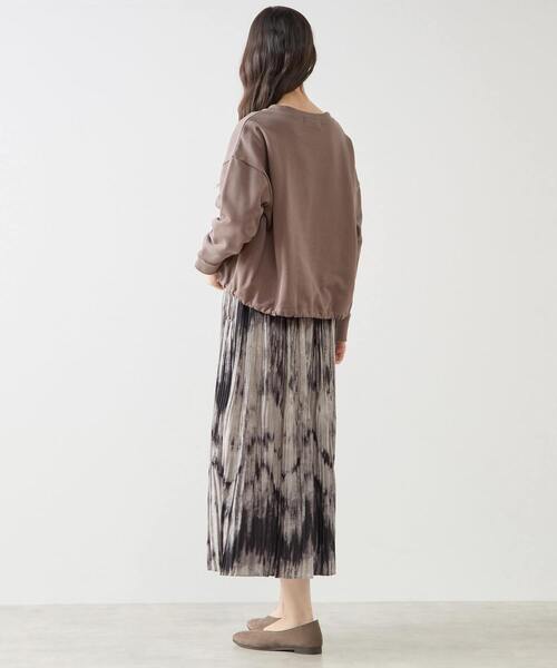 LOGEMENT DE CLAIRE(ロジュモンドクレール)の「クルーネックカットプルオーバー(Tシャツ/カットソー・レディース・ブラック/オフホワイト/モカ・FREE)」の15枚目の写真