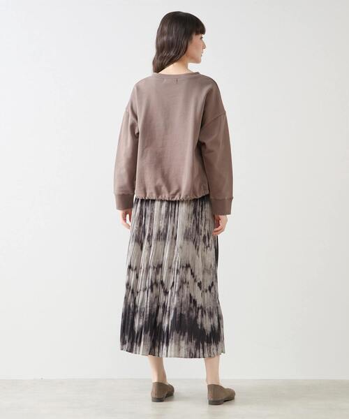 LOGEMENT DE CLAIRE(ロジュモンドクレール)の「クルーネックカットプルオーバー(Tシャツ/カットソー・レディース・ブラック/オフホワイト/モカ・FREE)」の16枚目の写真
