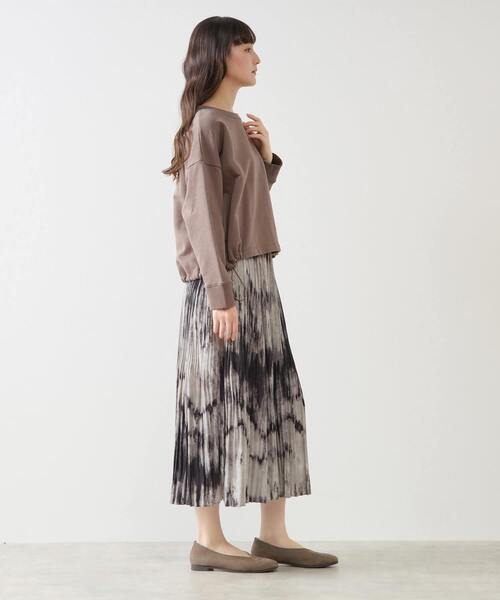 LOGEMENT DE CLAIRE(ロジュモンドクレール)の「クルーネックカットプルオーバー(Tシャツ/カットソー・レディース・ブラック/オフホワイト/モカ・FREE)」の17枚目の写真