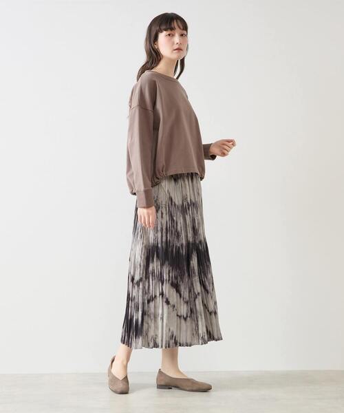 LOGEMENT DE CLAIRE(ロジュモンドクレール)の「クルーネックカットプルオーバー(Tシャツ/カットソー・レディース・ブラック/オフホワイト/モカ・FREE)」の18枚目の写真