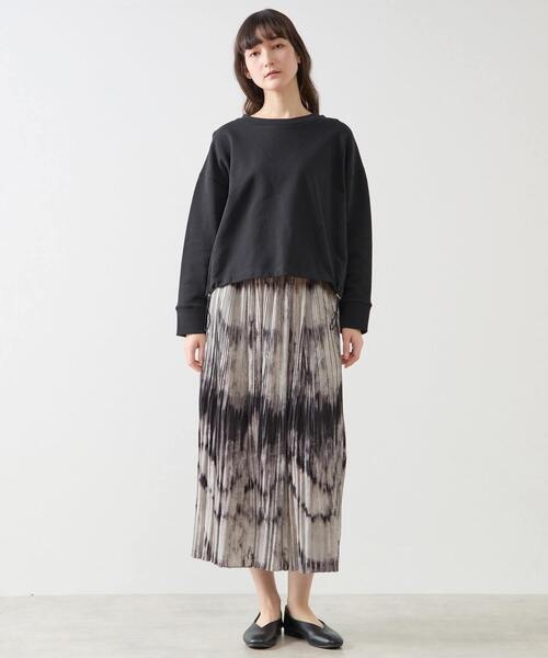 LOGEMENT DE CLAIRE(ロジュモンドクレール)の「クルーネックカットプルオーバー(Tシャツ/カットソー・レディース・ブラック/オフホワイト/モカ・FREE)」の22枚目の写真