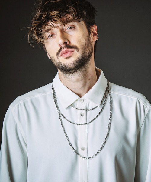 NO ID.(ノーアイディ)の「【NO ID.】Detachable Trio Necklace / デタッチャブル トリオ ネックレス(ネックレス・メンズ・シルバー・ONE SIZE)」の1枚目の写真