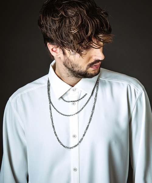 NO ID.(ノーアイディ)の「【NO ID.】Detachable Trio Necklace / デタッチャブル トリオ ネックレス(ネックレス・メンズ・シルバー・ONE SIZE)」の6枚目の写真