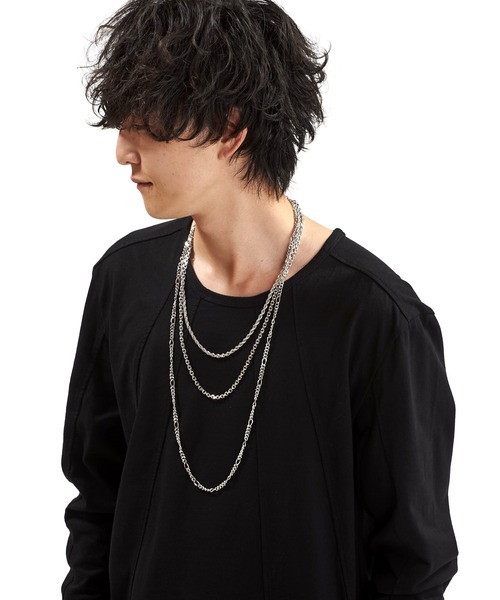 NO ID.(ノーアイディ)の「【NO ID.】Detachable Trio Necklace / デタッチャブル トリオ ネックレス(ネックレス・メンズ・シルバー・ONE SIZE)」の19枚目の写真