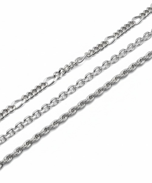 NO ID.(ノーアイディ)の「【NO ID.】Detachable Trio Necklace / デタッチャブル トリオ ネックレス(ネックレス・メンズ・シルバー・ONE SIZE)」の16枚目の写真