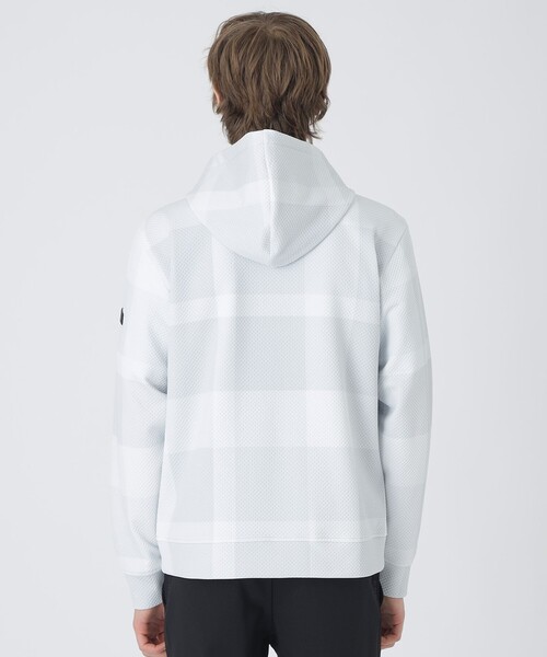 BLACK LABEL CRESTBRIDGE（ブラックレーベル・クレストブリッジ）の「【BLACK lab.】ハニカムクレストブリッジチェックパーカー（パーカー・メンズ・ホワイト系その他/ブルー系その他2/ブラック・XL/L/M）」の7枚目の写真