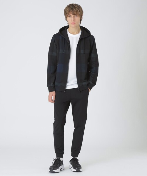 BLACK LABEL CRESTBRIDGE（ブラックレーベル・クレストブリッジ）の「【BLACK lab.】ハニカムクレストブリッジチェックパーカー（パーカー・メンズ・ホワイト系その他/ブルー系その他2/ブラック・XL/L/M）」の10枚目の写真