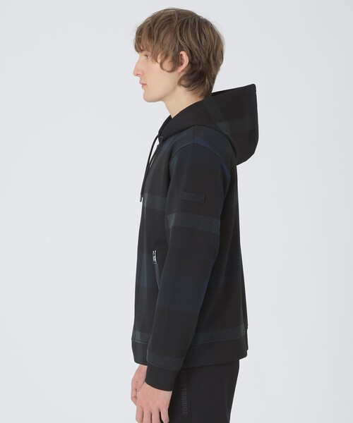 BLACK LABEL CRESTBRIDGE（ブラックレーベル・クレストブリッジ）の「【BLACK lab.】ハニカムクレストブリッジチェックパーカー（パーカー・メンズ・ホワイト系その他/ブルー系その他2/ブラック・XL/L/M）」の12枚目の写真