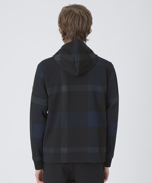 BLACK LABEL CRESTBRIDGE（ブラックレーベル・クレストブリッジ）の「【BLACK lab.】ハニカムクレストブリッジチェックパーカー（パーカー・メンズ・ホワイト系その他/ブルー系その他2/ブラック・XL/L/M）」の13枚目の写真