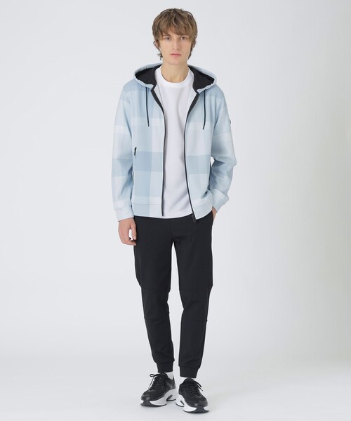 BLACK LABEL CRESTBRIDGE（ブラックレーベル・クレストブリッジ）の「【BLACK lab.】ハニカムクレストブリッジチェックパーカー（パーカー・メンズ・ホワイト系その他/ブルー系その他2/ブラック・XL/L/M）」の16枚目の写真