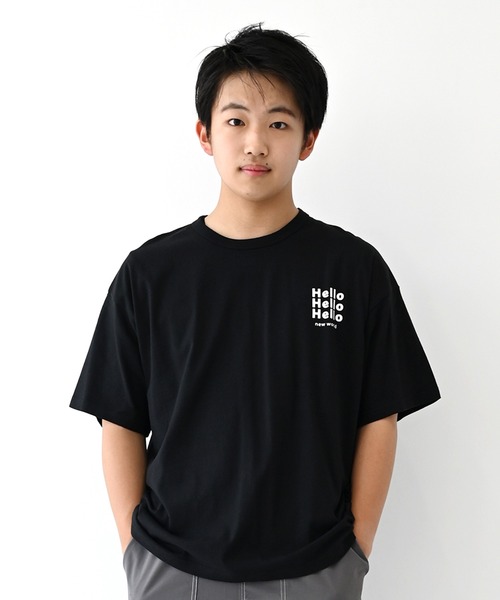 FOV(フォブ)の「フォブ Hello Tシャツ(Tシャツ/カットソー・レディース・サックスブルー/ホワイト/ブラック・F)」の2枚目の写真
