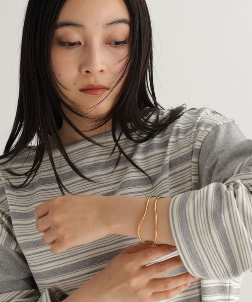 studio CLIP（スタディオクリップ）の「【daily CLIP】ステンレスニュアンスダブルバングル（バングル/リストバンド・レディース・その他2/その他1・FREE）」の3枚目の写真