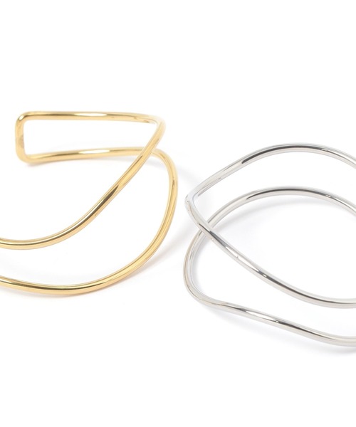 studio CLIP（スタディオクリップ）の「【daily CLIP】ステンレスニュアンスダブルバングル（バングル/リストバンド・レディース・その他2/その他1・FREE）」の8枚目の写真