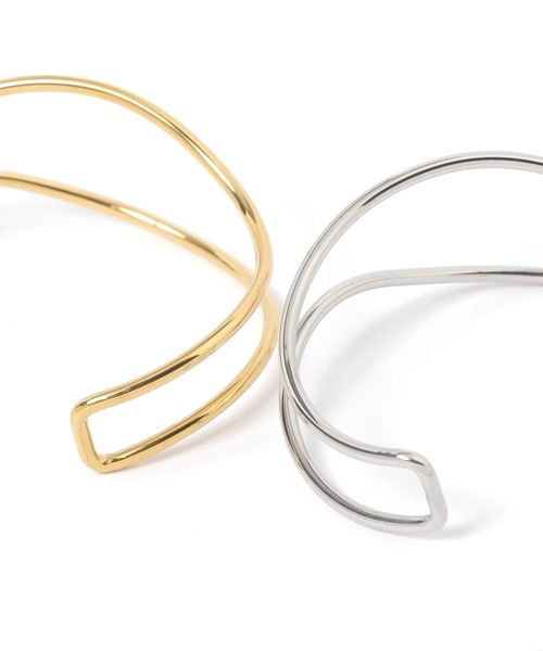 studio CLIP（スタディオクリップ）の「【daily CLIP】ステンレスニュアンスダブルバングル（バングル/リストバンド・レディース・その他2/その他1・FREE）」の9枚目の写真