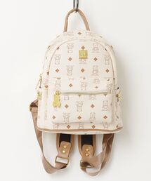 「URCON RDALUO」ブランドBEAR総柄ゴールド付属ポイント DAY BAG -M
