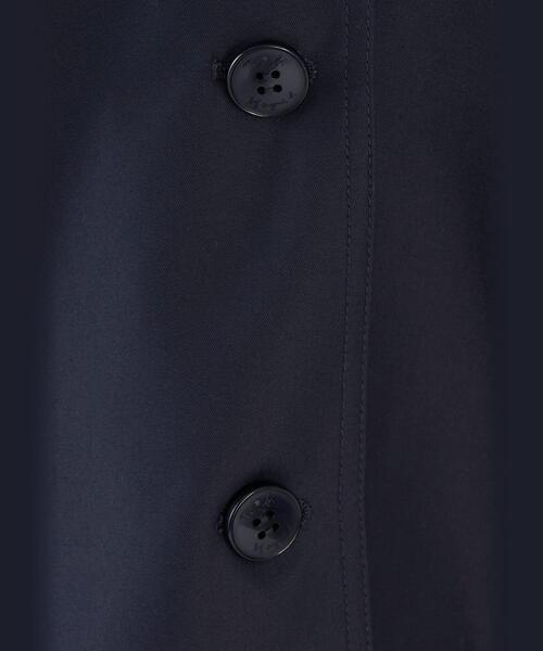 To b. by agnes b.（トゥービーバイアニエスベー）の「ツイル Aライン コート ”Pimilico”（ステンカラーコート・レディース・ネイビー・38/40/36）」の6枚目の写真
