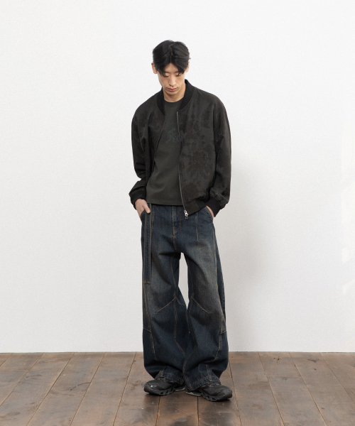 BEGIN202（ビギン202）の「バインドラインカーブドパンツ [インクブルー]（デニムパンツ・メンズ・その他・1/3/2）」の3枚目の写真