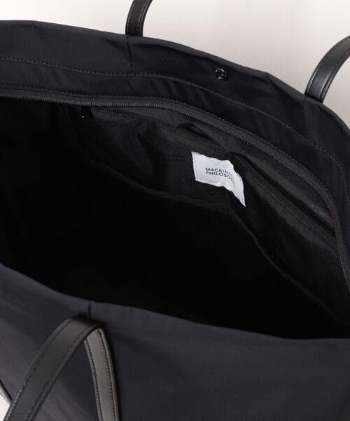 MACKINTOSH PHILOSOPHY（ﾏｯｷﾝﾄｯｼｭ ﾌｨﾛｿﾌｨｰ）の「トートバッグ マッキントッシュ6W06 16L 背面ポケット 19136（トートバッグ・メンズ・グレー/ブラック・FREE）」の9枚目の写真