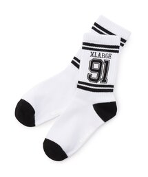 XLARGE KIDS | リブラインナンバリング クルーソックス(ソックス/靴下)