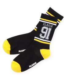 XLARGE KIDS | リブラインナンバリング クルーソックス(ソックス/靴下)
