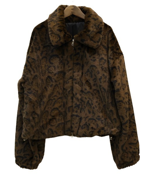 LUXSTYLE(ラグスタイル)の「レオパード柄フェイクファーブルゾン(ブルゾン・メンズ・チャコール/ブラウン・L/M)」の18枚目の写真