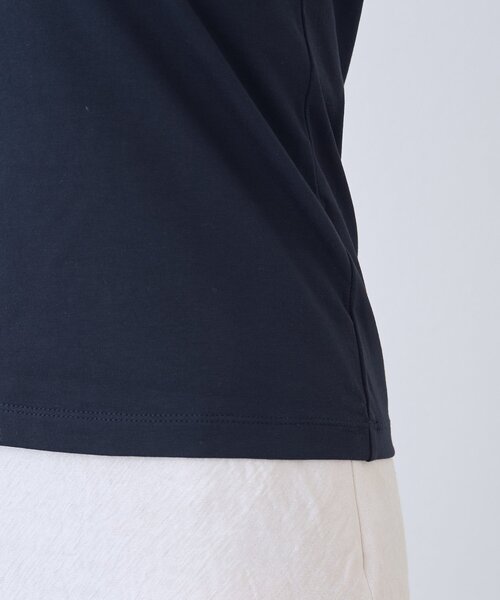 La boutique BonBon（ラブティックボンボン）の「【デコルテ美人見え】UネックコンパクトTシャツ（Tシャツ/カットソー・レディース・オフホワイト/ピンク/ライトグレー/ネイビー・FREE）」の18枚目の写真