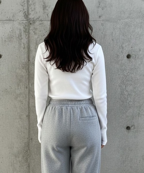 GLAMOROUS JANE（グラマラスジェーン）の「BETTY BOOP刺繍レースアップ長袖トップス（Tシャツ/カットソー・レディース・レッド/ブラック/グレー/オフホワイト・FREE）」の6枚目の写真